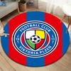 FC Viktoria Plzen Round Area Rug,Carpet Rug for Living Room Bedroom Sofa Playroom Decor,Non-slip Floor Mat