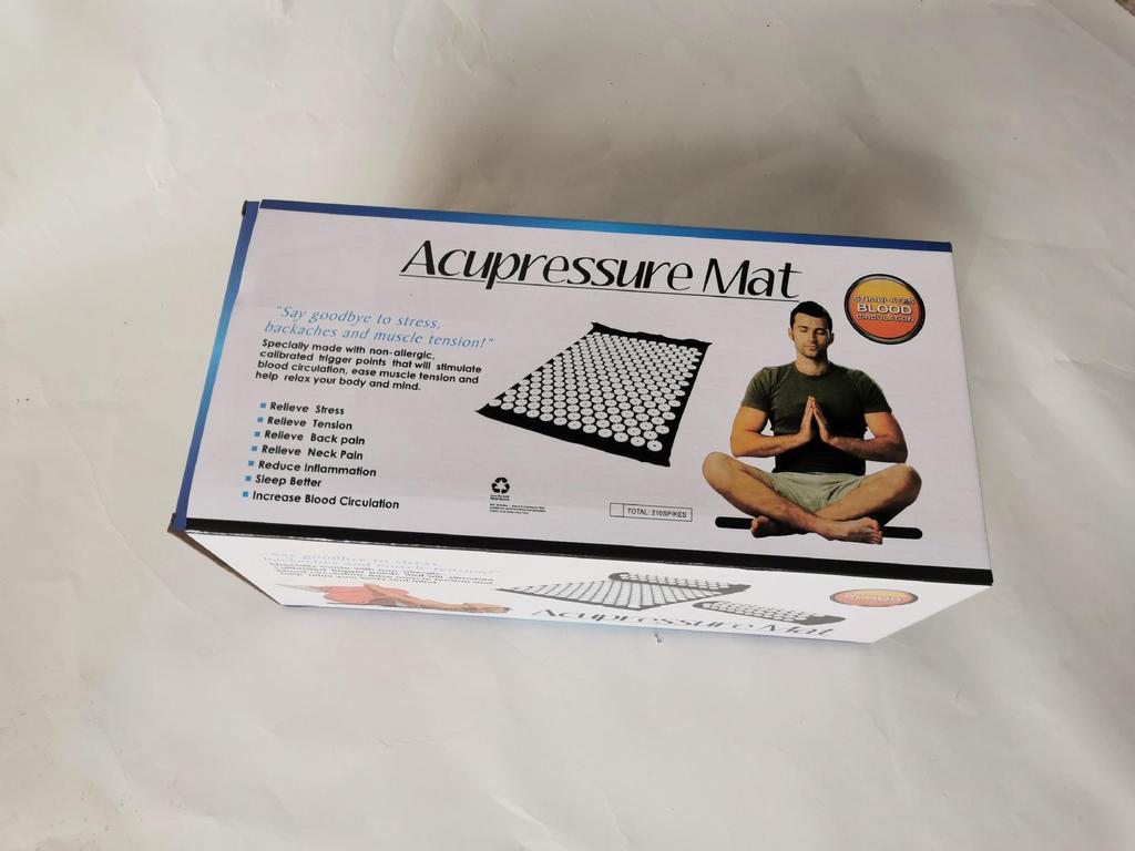 Acupressure Yoga Mat & Pillow Set for Massage & Therapy