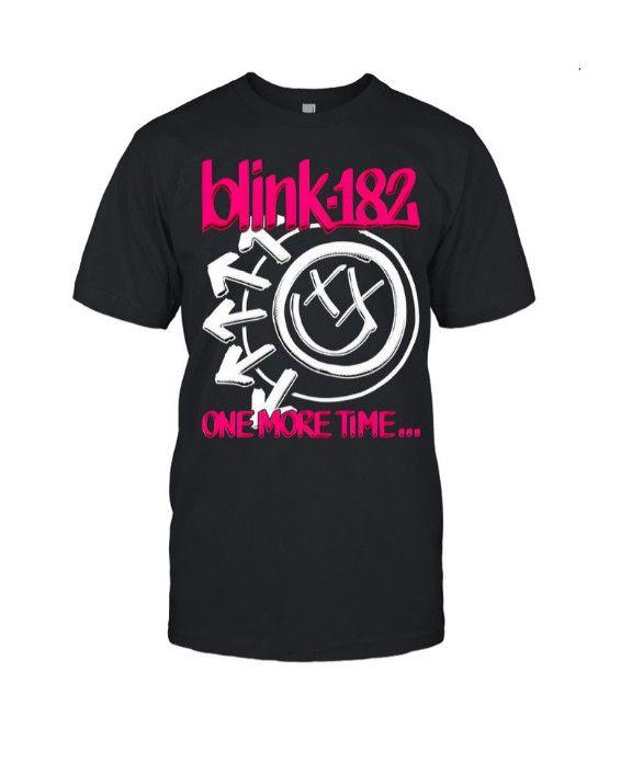 Unisex shirt Cotton Oversize Large Size Blink-182 One More Time Tee Pop-Punk Shirt