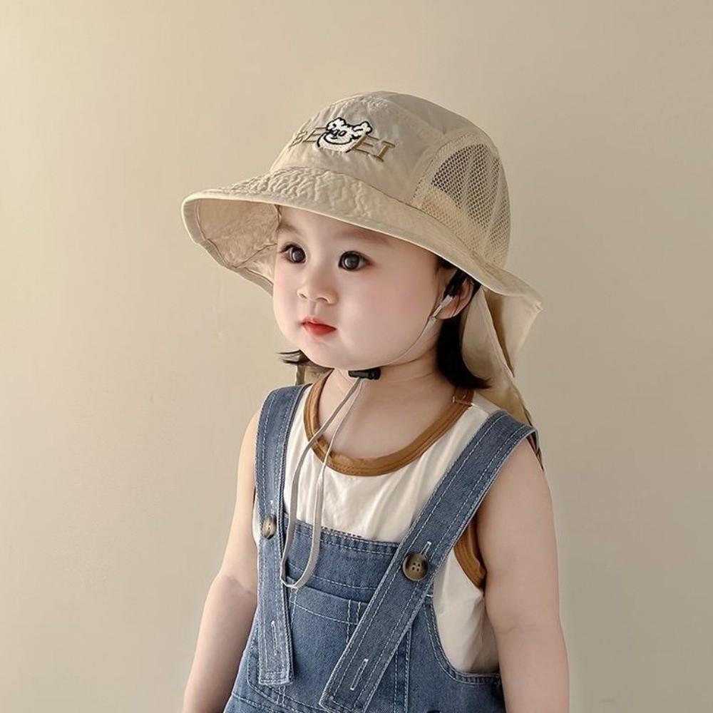 Quick Drying Children Fisherman Cap Adjustable Kids Sun Protection Cap Baby Bucket Hat  Boys