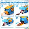 Non-Toxic Dinosaur Toys For Kids Children Ages 3-5 Car Track Set Dinosaur Transport Truck With Diecast Cars That Transform Into Dinosaurs