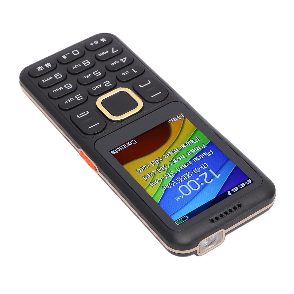 2G Unlocked Phone Triple SIM Big Buttons 2.4 Inch Screen Mobile Phone with SOS MP3 Call SMS Bluetooth FM Function