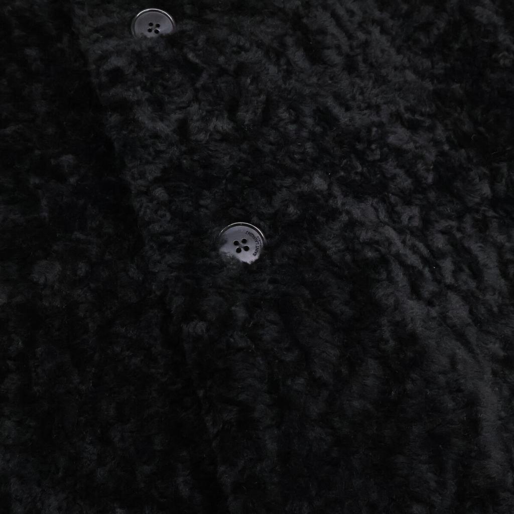 Saint Laurent Paris [Excellent Condition/Domestically Authorized] 524686 Y7SJ2 Mouton Shearling Center Vent Chesterfield Jacket Coat 46 blackUsed