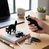Stereo Tactile 3D Printed Keychain Spiky Fidget Grip Toy Fun Spiky Cat Keychain  Holiday Party