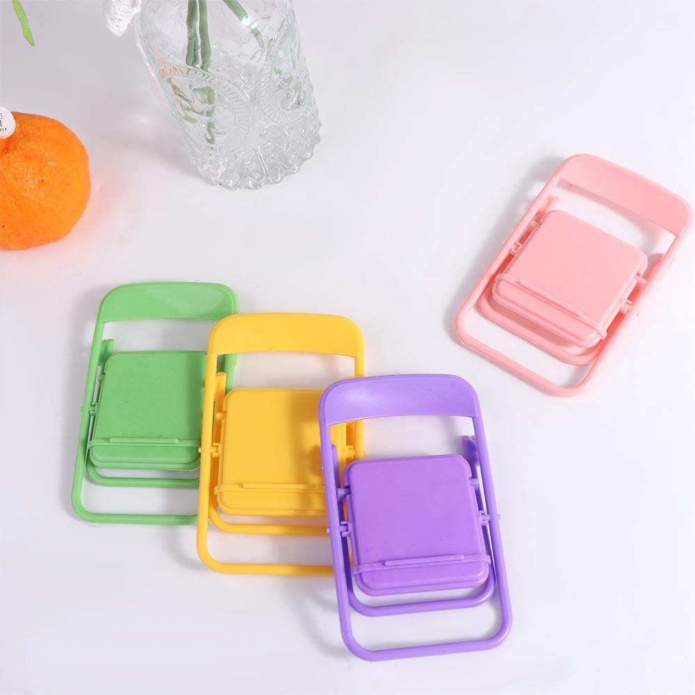Mini Chair Mobile Phone Holder Plastic Mini Phone Holder Cute Mini Chair Phone Stand  Women