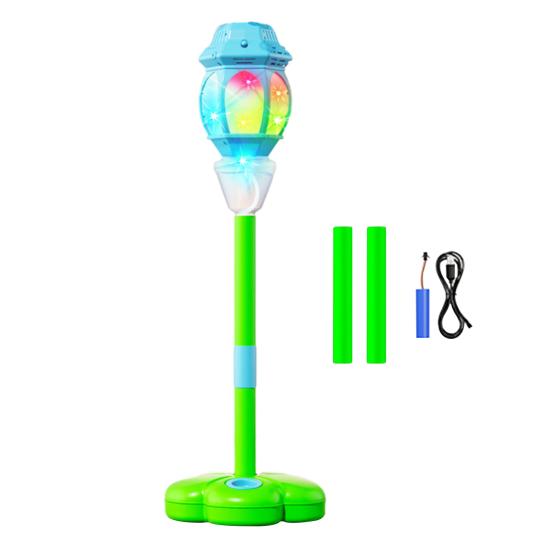 

Automatic Bubble Machine for Kids Bubble Blower with Lights And Music Adjustable Height 17-38 Inches Vertical Bubble Tower Stand Hands-Free Bubble синий