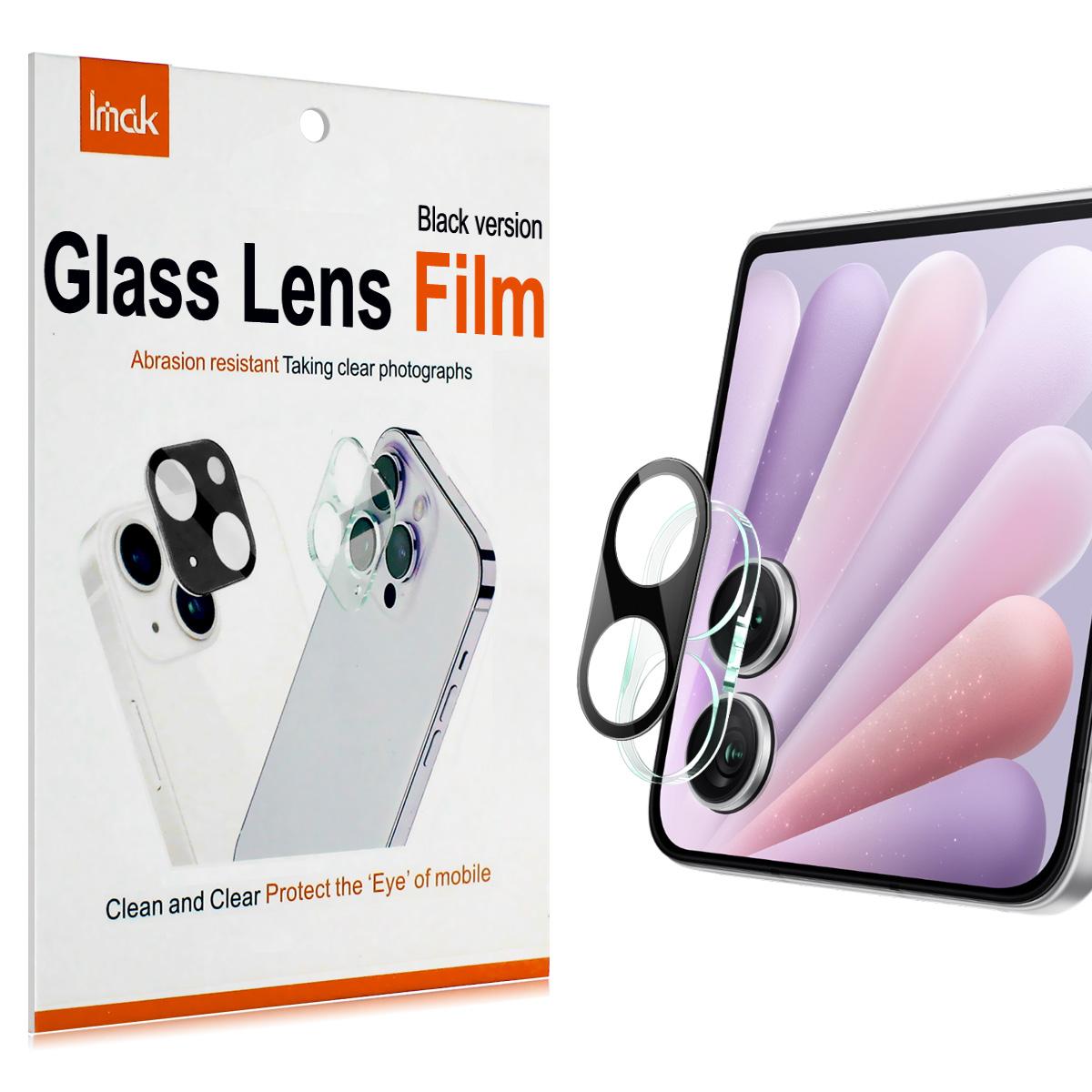 

Для Honor Magic V Flip 2 5G Стекло IMAK Защитная пленка для линз из стекла высокой четкости Черная версия Honor Magic V Flip 2 5G