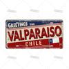 Mfoever  Artisian Argentina Ecuador Chile Colombia License Plate Landmark Metal Sign City State Decorative Car Plate Wall Decor Garage