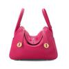 Women Lindy Style Handbag, Retro Rotating Lock Crossbody Shoulder Bag, Multi Pocket Portable Top Handle Purse, Casual Daily Work Travel Leather Bag