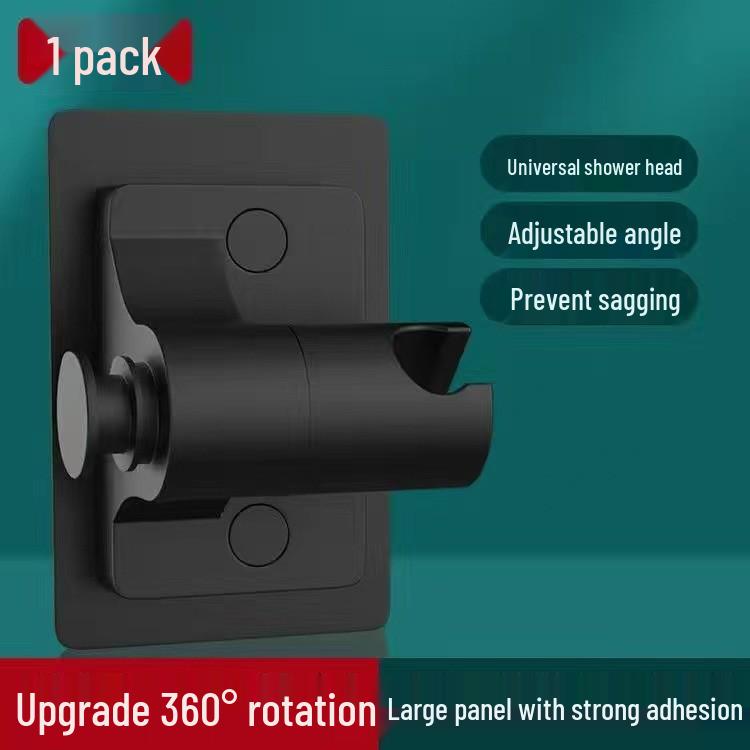 Universal No-Drill Shower Bracket: Handheld Spray Hose Rack with Fixed Exposed Mount