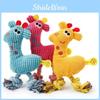 Delightful Giraffe Dog Chew Squeak Toy Interactive Plush Animal For Playful Puppies