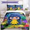 3pcs Duvet Cover Set (1*Duvet Cover + 2*Pillowcase, Without Core), Coraline Print Soft All‑Season Bedding Set, Home Bedroom Decor Gift