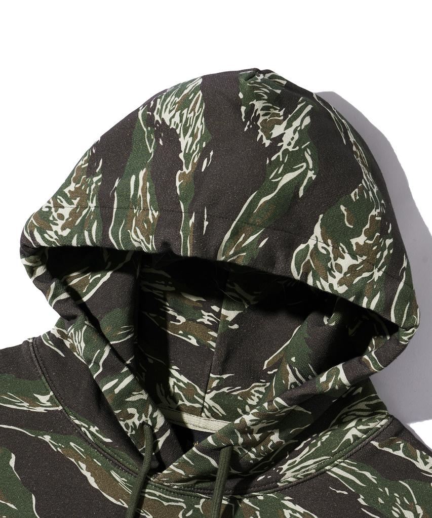 Camo Pattern Hoodie - Black