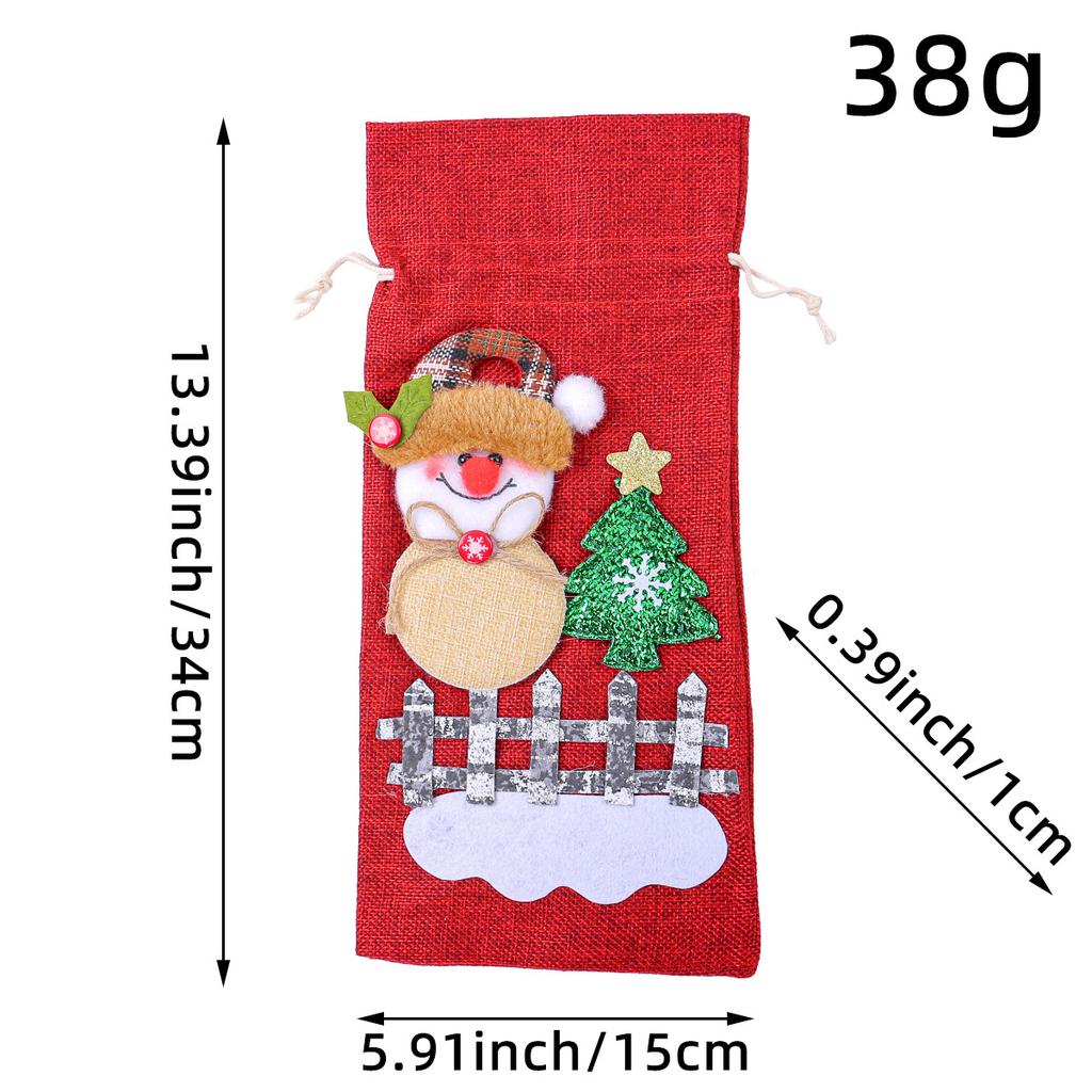 New Christmas Party Supplies, Christmas Decorations, Elderly Wine Bags, Christmas Decal Decorations, Wine Bottle Covers