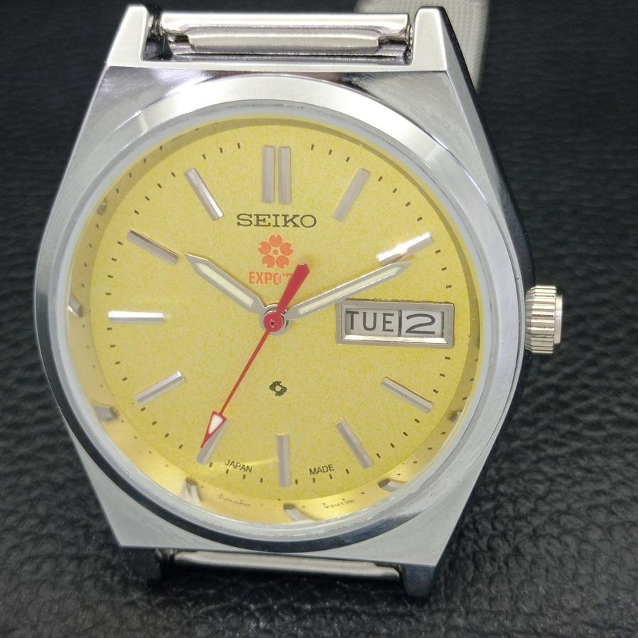 REFURBISHED SEIKO EXPO 70 AUTOMATIC 6309A JAPAN MENS YELLOW DIAL WATCH A427268-2 QRL-a427268