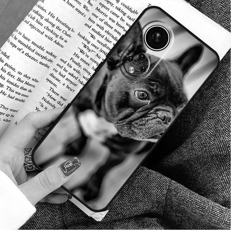 French Bulldog Case For Honor X9a X8a X7a X6a X6 X7 X8 X9 X8b X9b 50 70 90 Magic 5 Lite Magic 6 Pro Cover