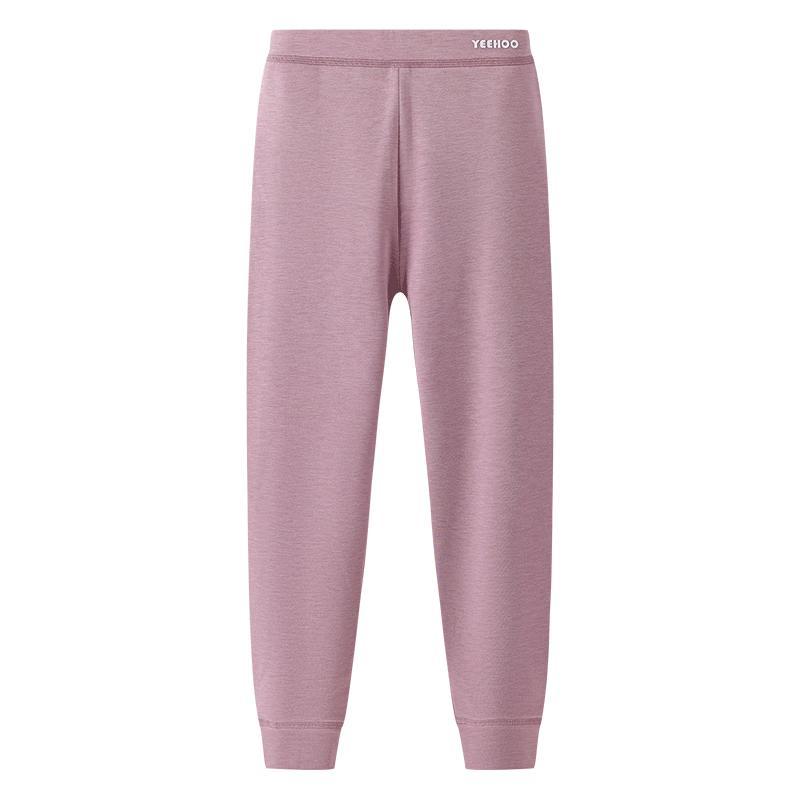 YEEHOO Kids' Seamless Double-Layer Thermal Leggings