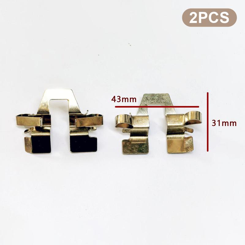2Pcs Motorcycle Caliper Lower Pump Brake Pump Stainless Steel Spring Plate Motorcycle Caliper Brake Pads