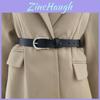 Genuine Leather Womens Casual Dress Belt With Doublesided Design For Office And Easy Wear