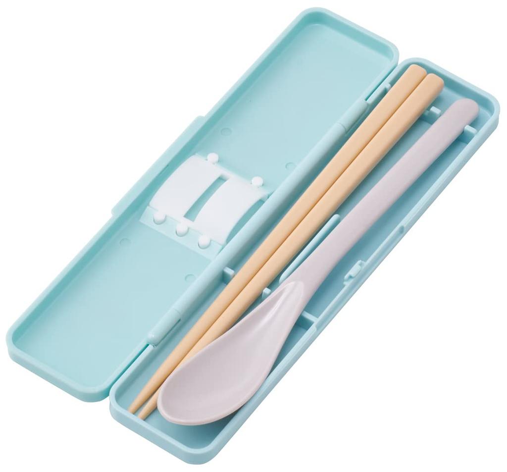 Skater Chopsticks and Spoon Set for Made In Ghibli Moving Castle Adults, Antibacterial, 18cm, Quiet, Japan, Howl's CCS3SAAG-A