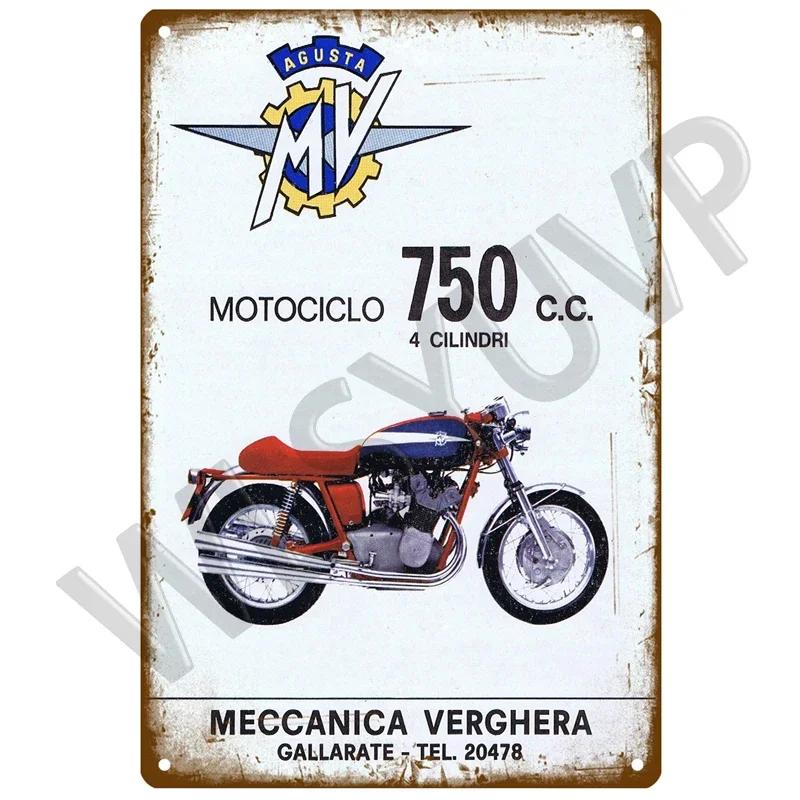 

Mv Agusta Aprilia Табличка Металлическая Винтажная Жестяная Вывеска Шэбби Шик Декор Металлические Вывески Винтажная Декорация Бара Металлический Постер Металлическая Табличка 20x30cm（7.8x11.8inch）