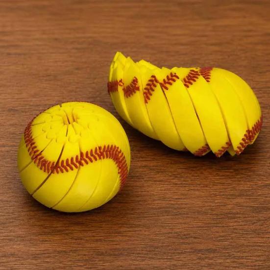3D Printed Ball Fidget Toy, Twist And Turn Stress Relief Desk Fidget, Relieve Anxiety Fidget Ball Sensory Puzzle, Portable Handheld Focus Ball for