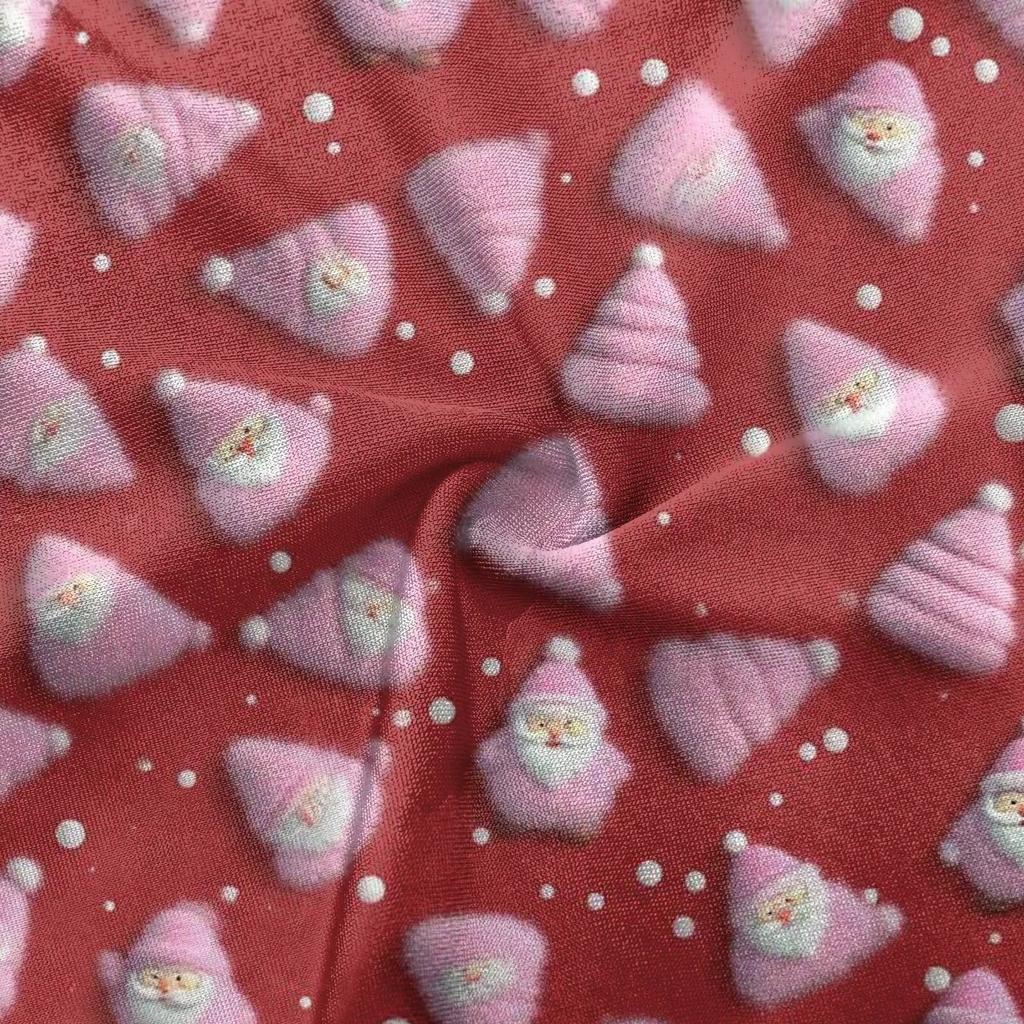 Dámská módní ležérní vánoční tričko s potiskem a kapsou