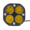 Motorcycle LED Headlights, Four-eye Spotlights, Four-leaf Clover Work Light 12-80V Waterproof 3-inch 4LED Spotlight