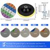 5-Inch Backed Velvet Sandpaper Set (22-Piece) - Silicon Carbide, Wet/Dry Flocked Abrasive Papers