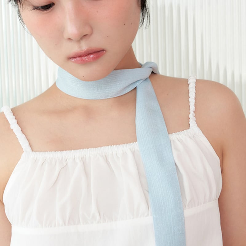 

geegee shine long scarf - sky blue SKY BLUE