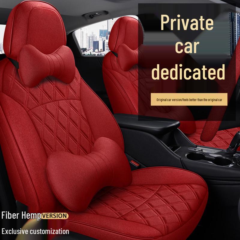 Toyota Corolla All-Season Linen Seat Covers, 5-Seat Full-Surround Design