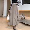 Women's Skirt Autumn and Winter New Pleated Skirt Suit Thickened Sweet Style Skirt High Waist Slim A-line Mid-length Skirt