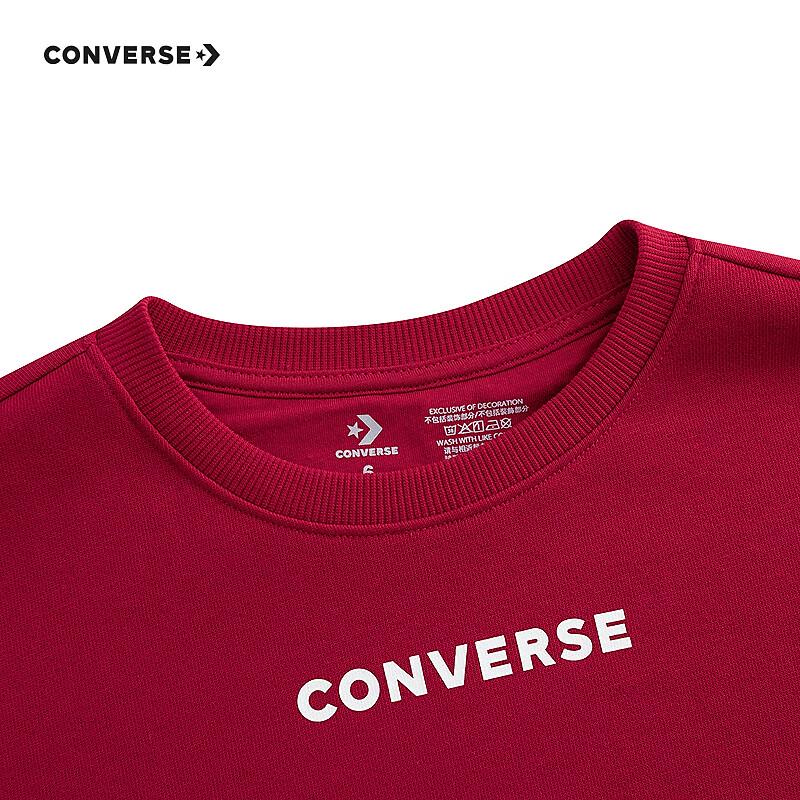 Converse Unisex Kids' Cotton Sweatshirt with Vintage Back Print