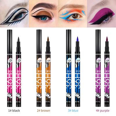 YQN 36H černá voděodolná tekutá oční linka Make Up Beauty Dlouhotrvající oční linky Tužka