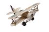 Biplano aereo decorativo in metallo