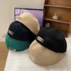 Béret en métal pour femme, saison respirante et petit visage, portant un chapeau vers l'avant, tour de tête japonais, chapeau noir tendance