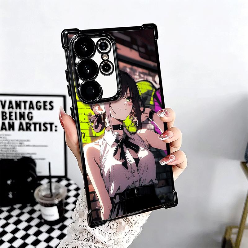 Anime Character R-Reze CSM Plating Phone Case For Samsung Galaxy S24 S25 FE S26 Edge S23 Ultra S22 S21 Plus S20 Anti-Fall Airaba