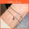 Star Shape Silver Hand Chain With Cubic Zirconia For Women Stylish Light Luxury Accessory
