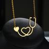 Atoztide Fashion Infinity Jesus Heartbeat Necklace For Women Stainless Steel Endless Forever Love Friendship Jewerly Gift