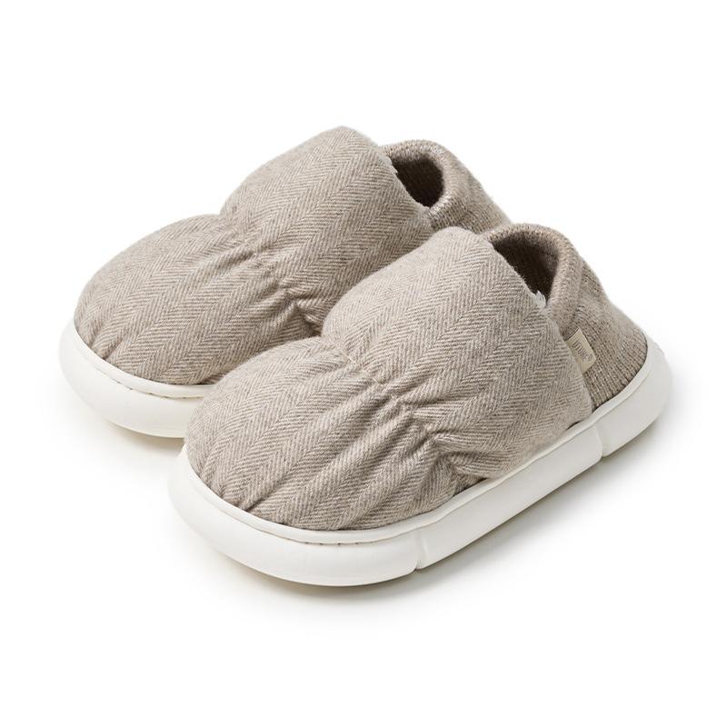 

Optimized bag head cotton shoes women s winter velvet thickened warm non-slip all-inclusive outdoor couple bag and cotton slippers 35-36