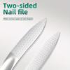 1PCS Professional Nail File , Double-Sided Stainless Steel, Durable & Reusable, Nail Manicure File for Men & Women