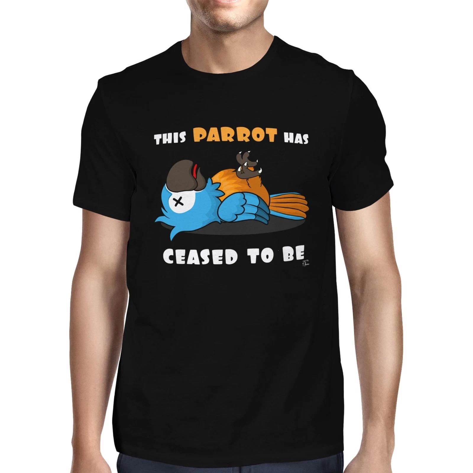 1Tee Mens This Parrott Has Ceased To Be T-Shirt XL