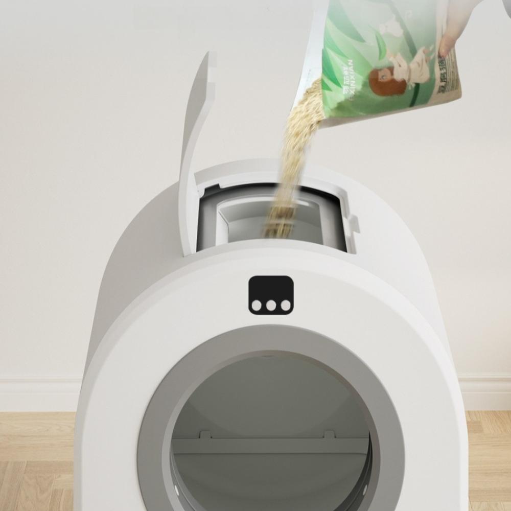 Self-cleaning Cat Litter Box UV Sterilization APP Remote Control Intelligent Cat Toilet Infrared Sensing Cats Accessories