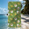 Süßes Avocado-Muster Handtuch Schnelltrocknend Strandhandtücher Sind Geeignet Für Schwimmbäder Camping Yoga Und Das Fitnessstudio