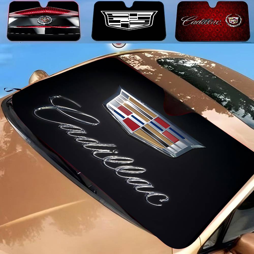 ctwzlm1 C-Cadillac Car Car Sun Shade Front Window Sunshade For Most Sedans SUV Blocks Max Uv Rays Keep Your Vehicle Cool