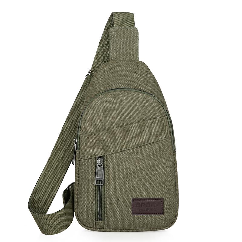 Korean Style Men's Oxford Cloth Crossbody & Waist Bag - Canvas Chest & Shoulder Bag