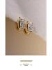 Orecchini a goccia in Argento Sterling S925 con Zircone Quadrato - Gioielli per Orecchie Trendy di Lusso Leggero 2026 per Donne