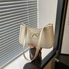 Women's Solid Color Shoulder Bag with Bow Decor, Fashion Casual Versatile Bag for Daily Commute & Everyday Use