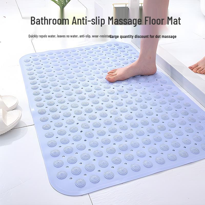 Anti-Slip Bathroom Shower & Toilet Mat with Suction Cups - Professional Foot Massage Mat