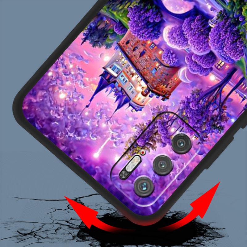 Blume Rosa Hülle für Xiaomi Redmi Note 11 10 9S 9 K40 Pro 7 8 9A 9C 8T 9T 10C 10Pro Silikon Handyhülle